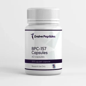 BPC-157 capsules 60 count bottle from Evolve Peptides
