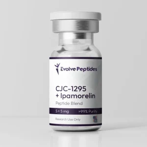 CJC-1295 and Ipamorelin blend 5mg vial from Evolve Peptides