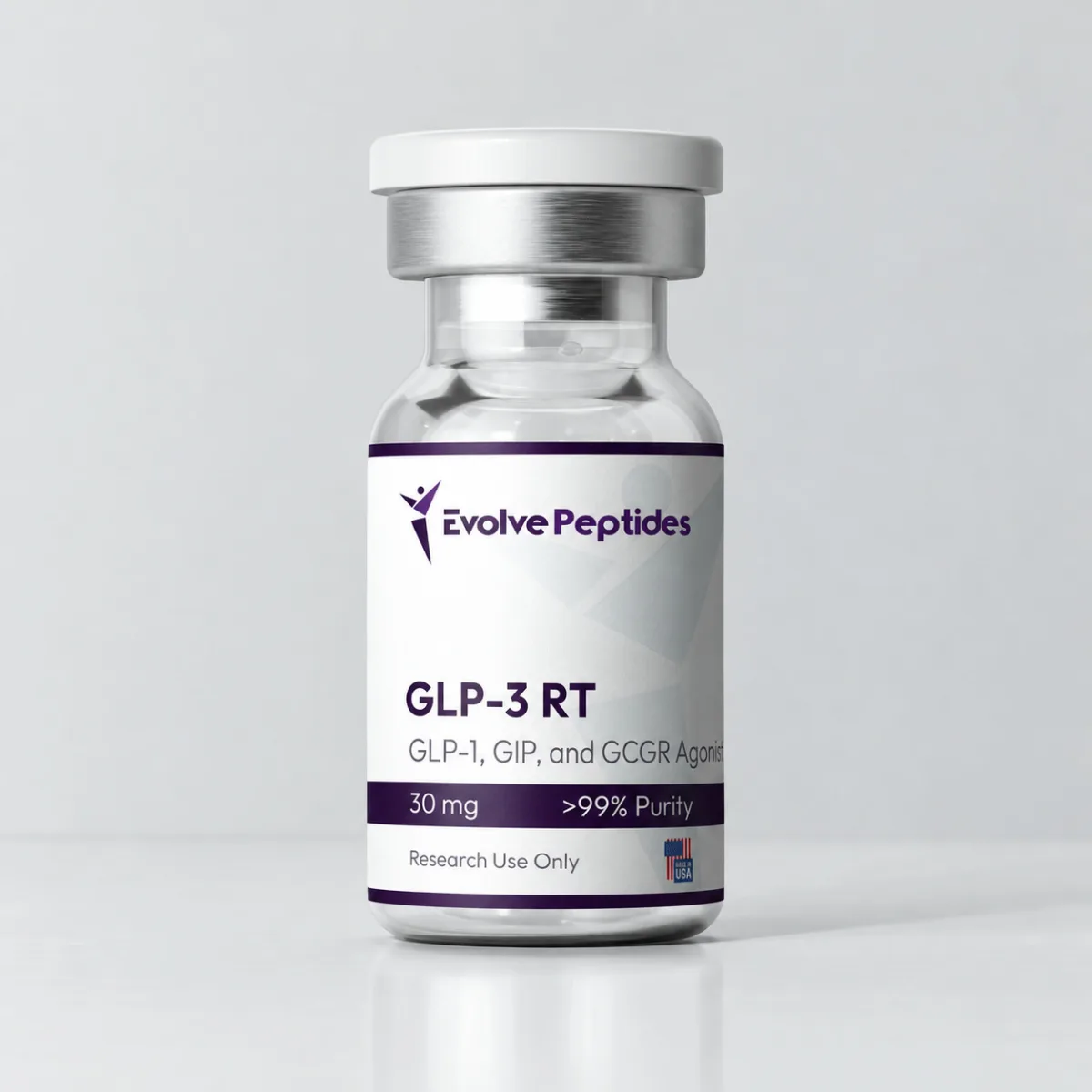 GLP-3 RT 30mg 1 GLP-3 RT 30mg vial from Evolve Peptides