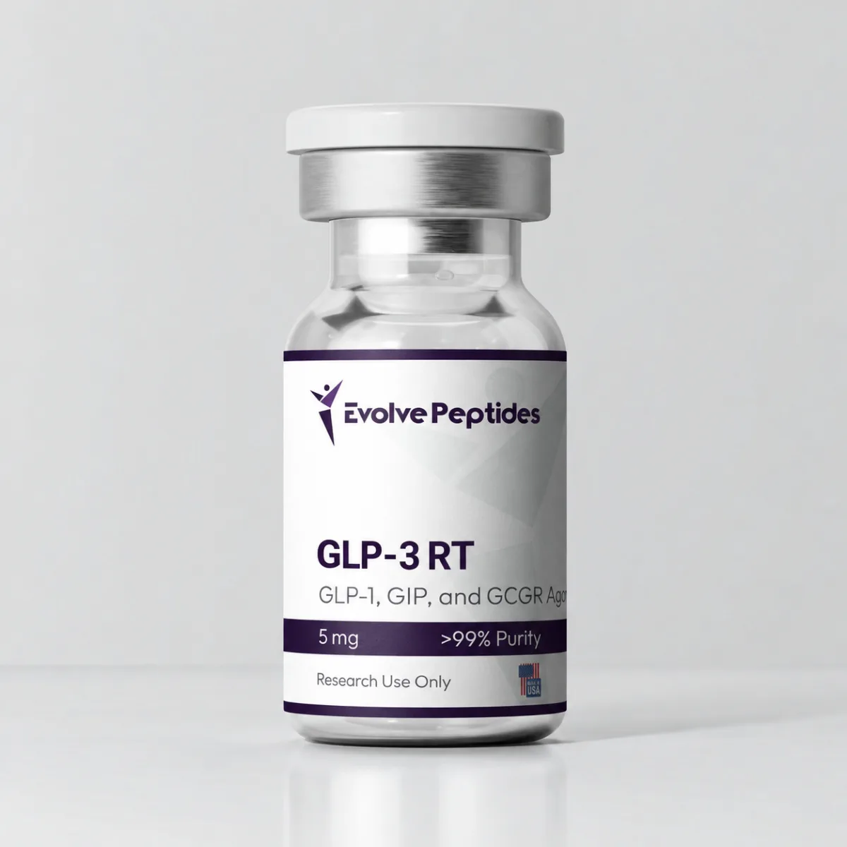 GLP-3 RT 5mg 1 GLP-3 RT 5mg vial from Evolve Peptides